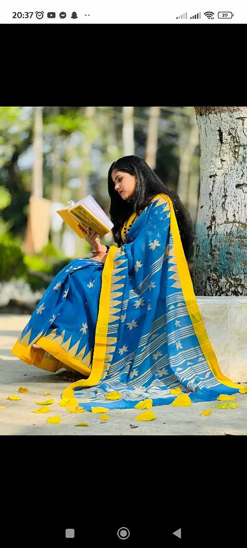 Shiuli,Flower,Monipuri,Saree