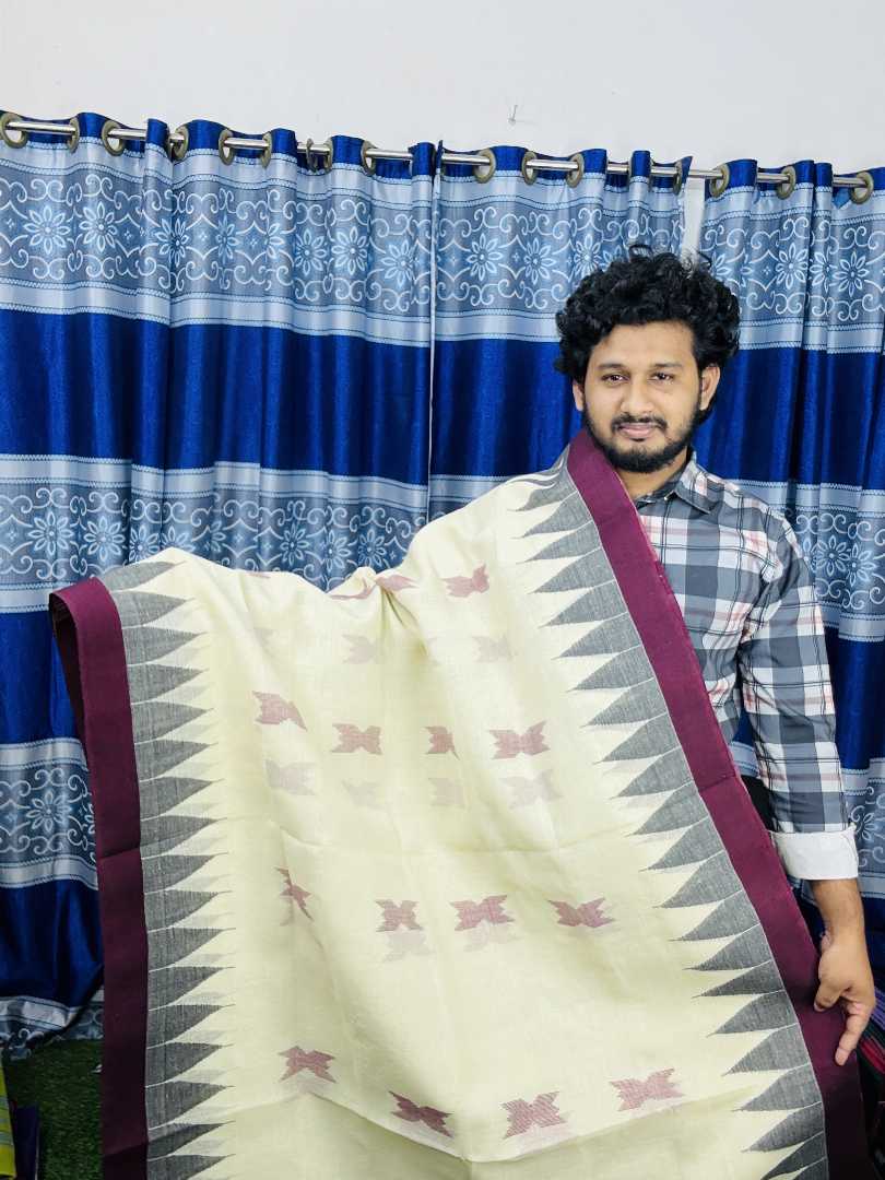 Shiuli,Flower,Monipuri,Saree