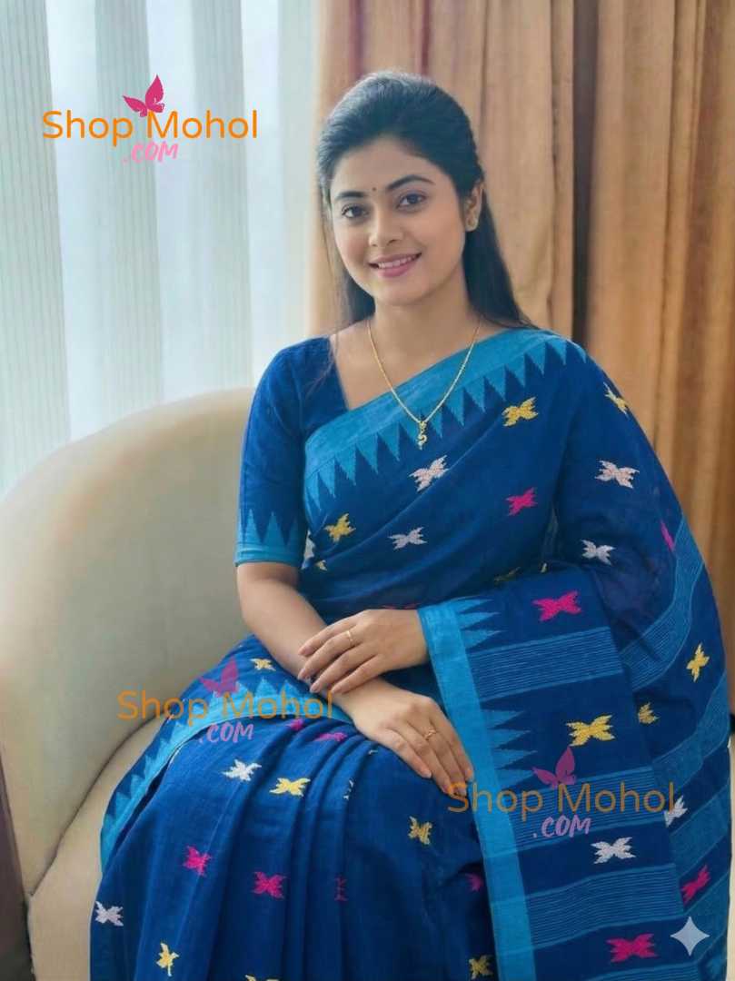 Shiuli,Flower,Monipuri,Saree