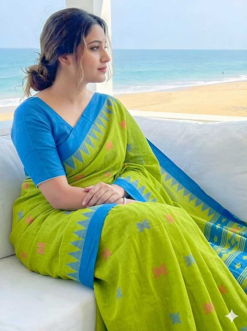 Shiuli,Flower,Monipuri,Saree