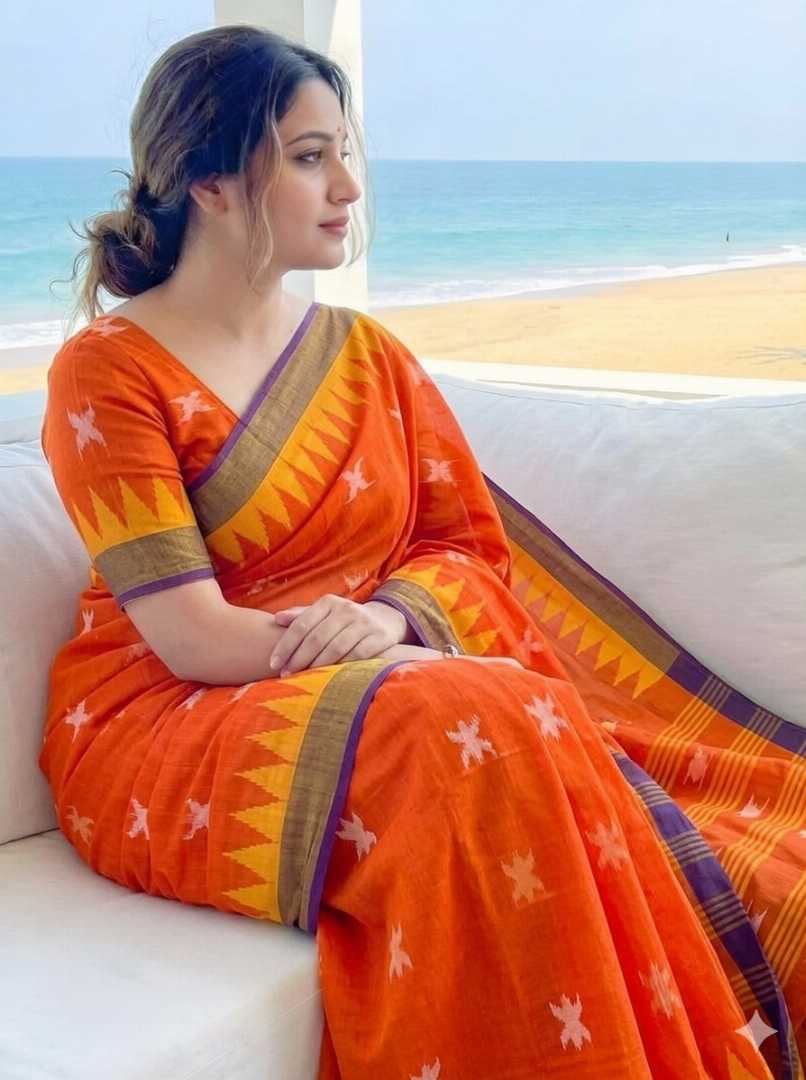 Shiuli,Flower,Monipuri,Saree