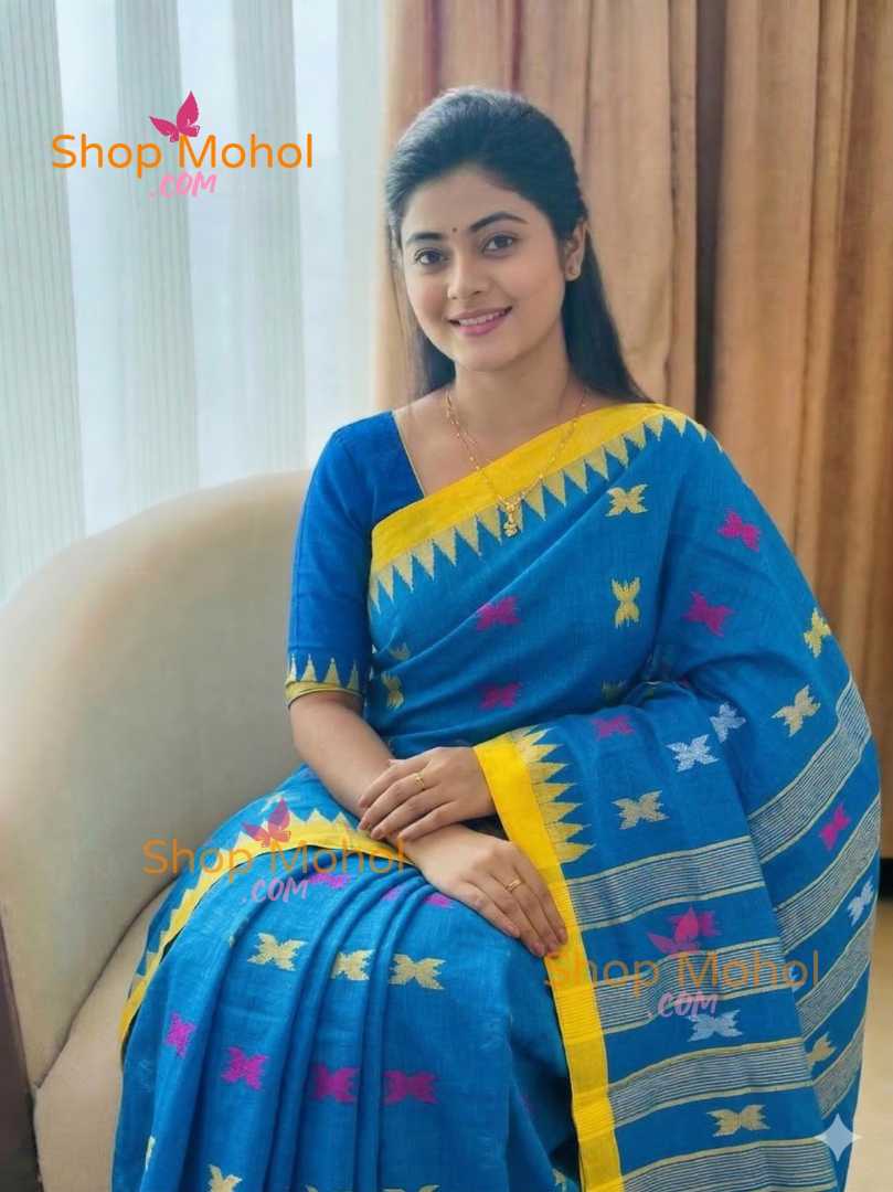 Shiuli,Flower,Monipuri,Saree