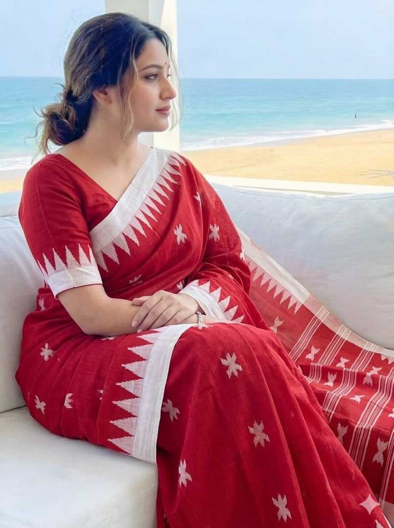 Shiuli,Flower,Monipuri,Saree