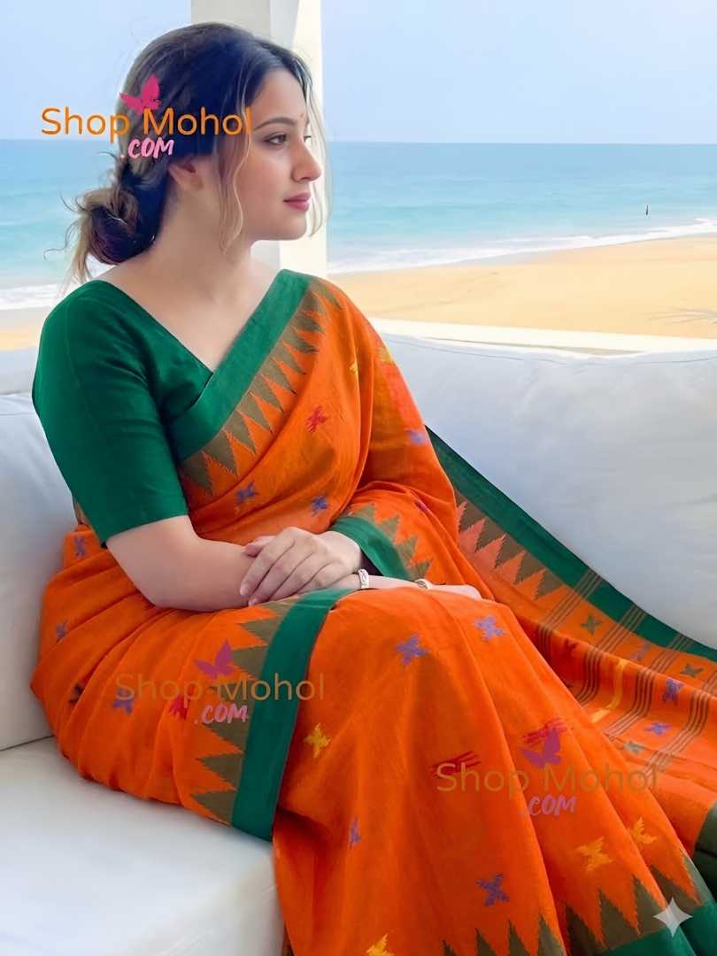 Shiuli,Flower,Monipuri,Saree